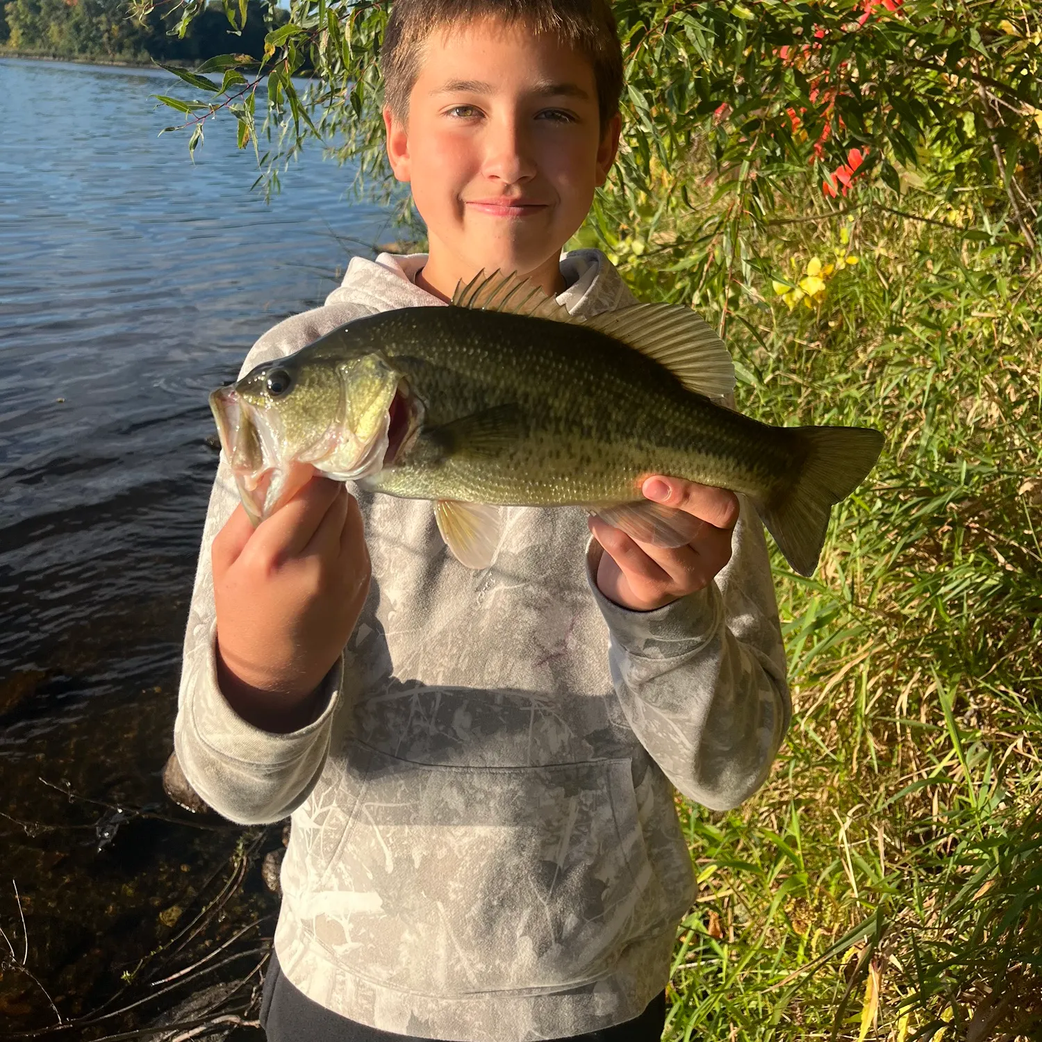 Largemouth bass caught on Fishbrain