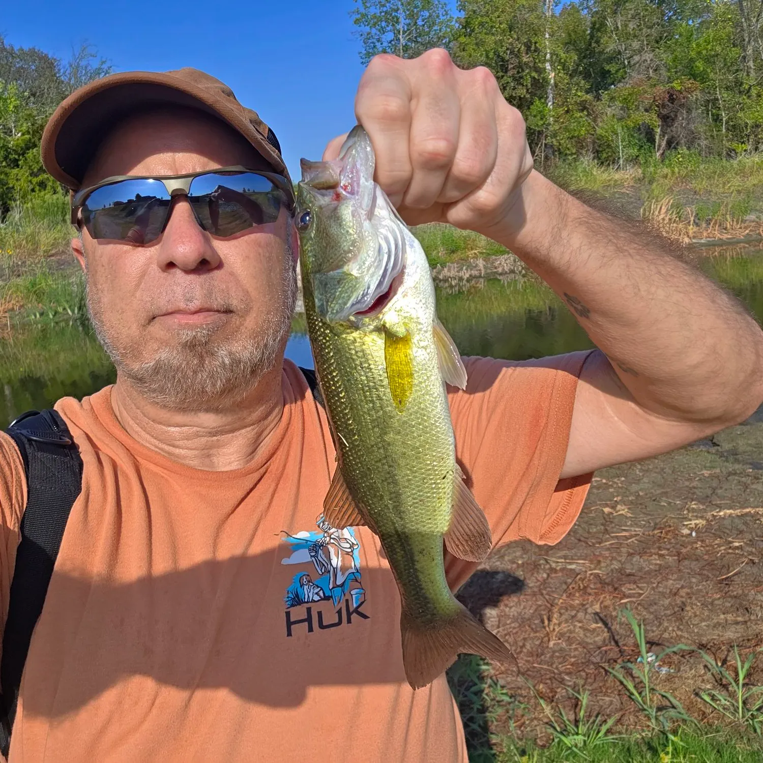Largemouth bass caught on Fishbrain