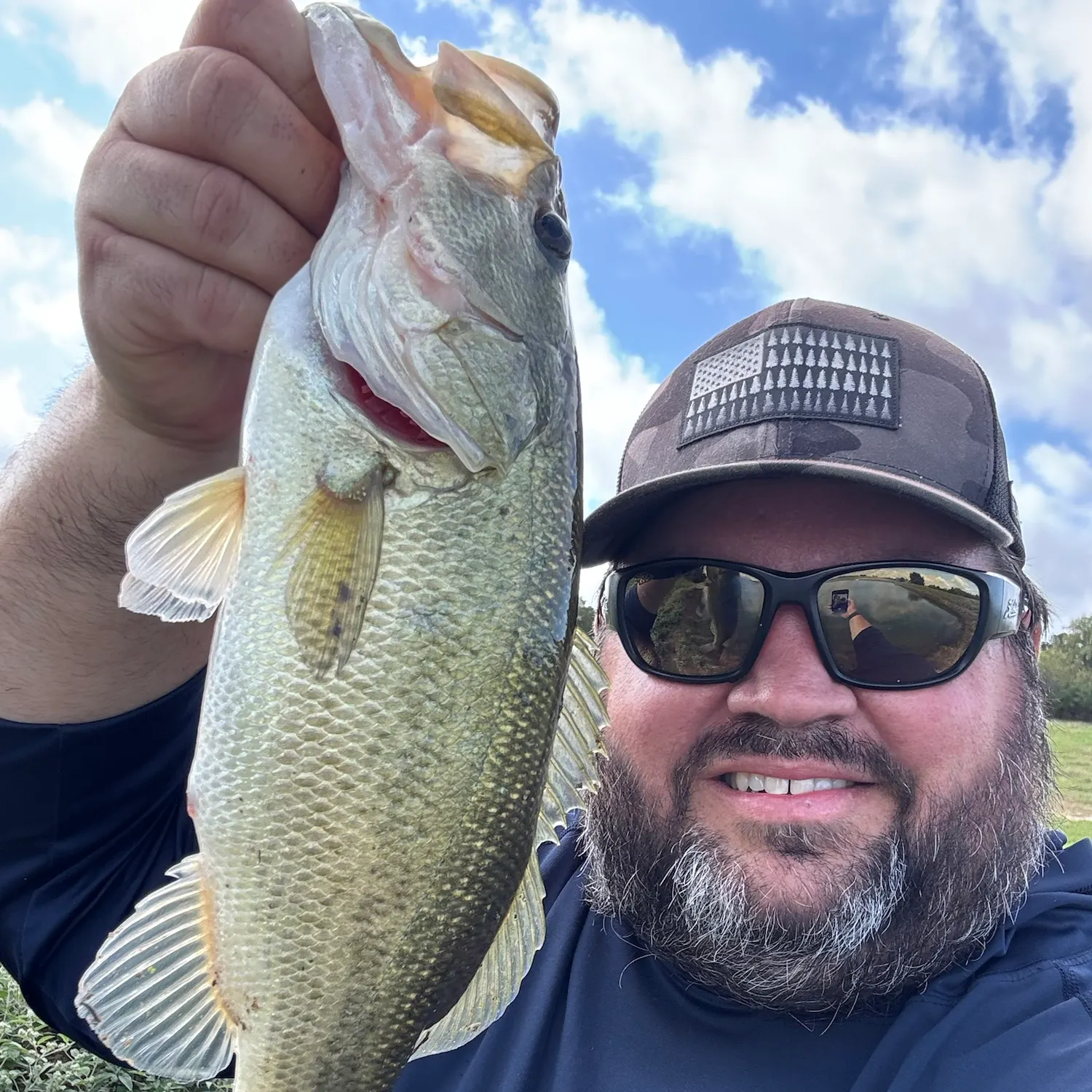 Largemouth bass caught on Fishbrain