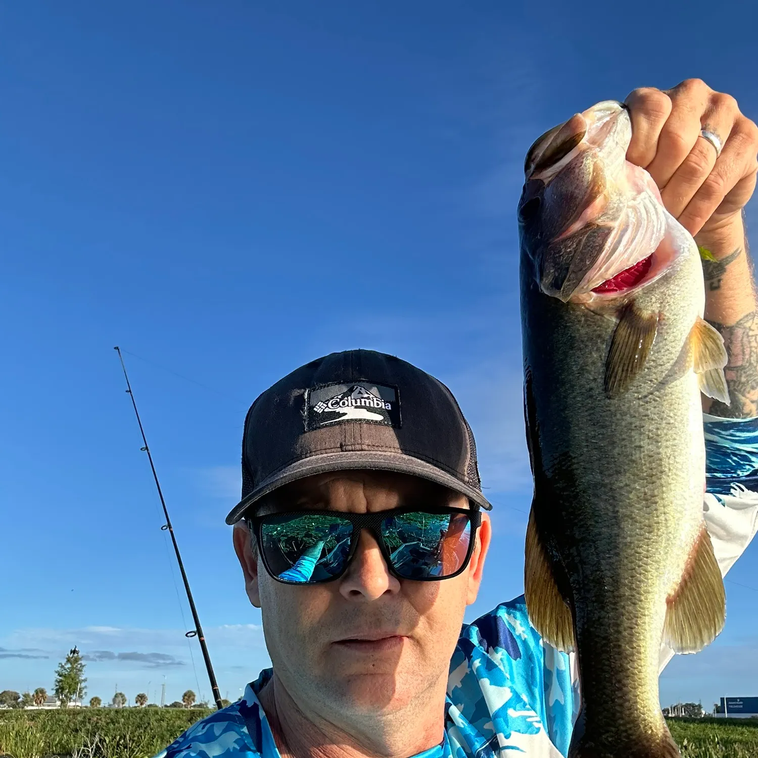 Largemouth bass caught on Fishbrain
