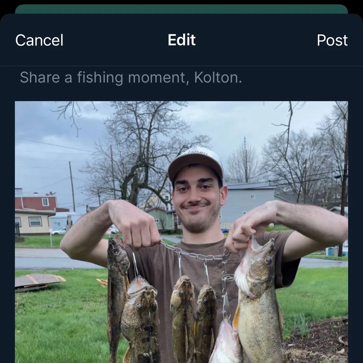 recently logged catches