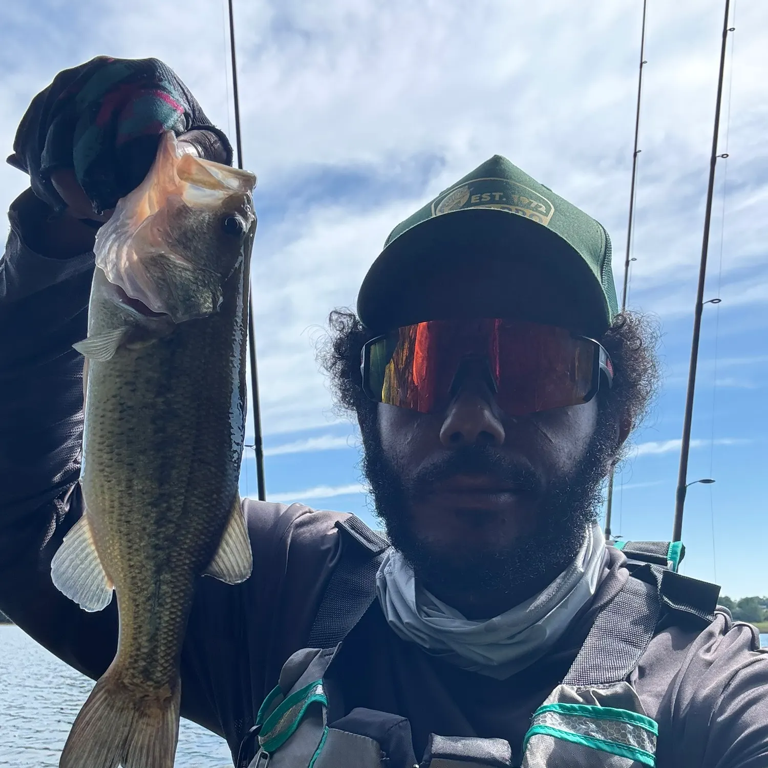 Largemouth bass caught on Fishbrain