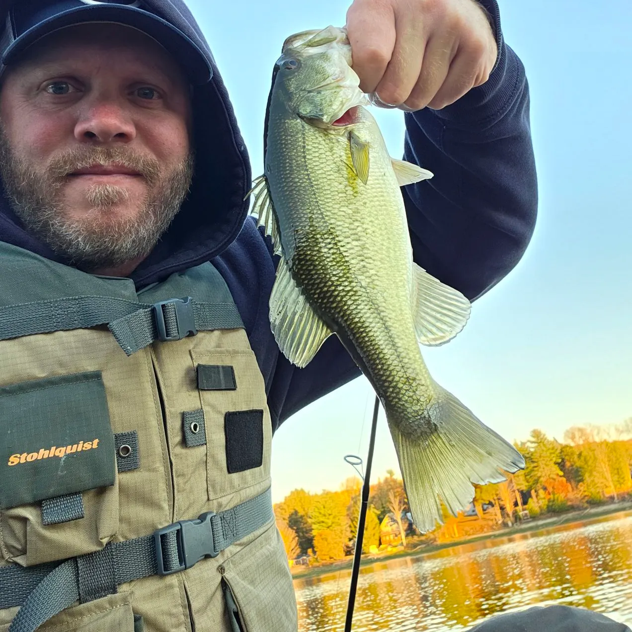 Largemouth bass caught on Fishbrain