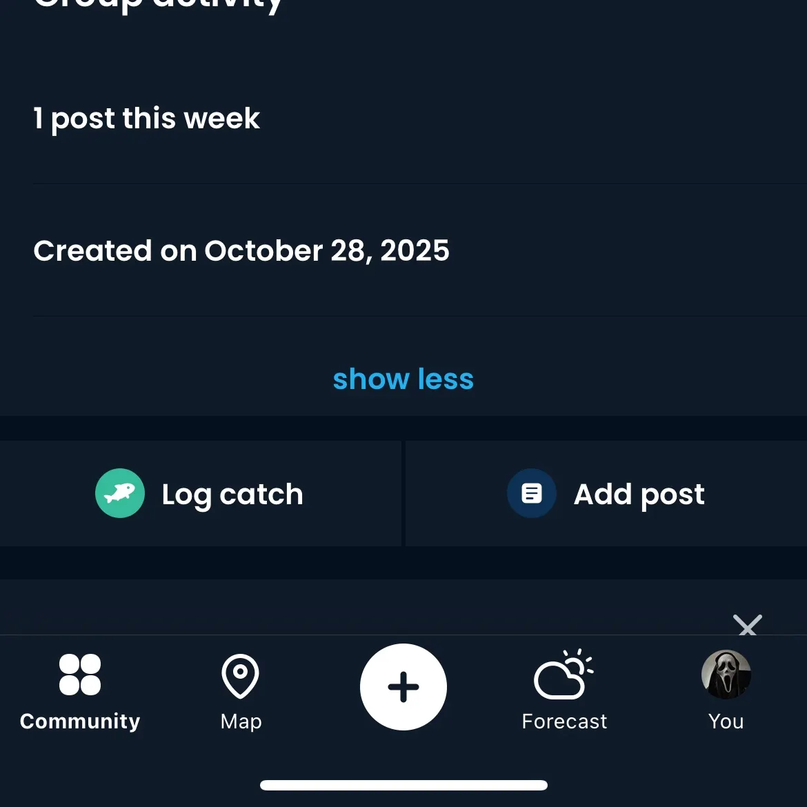 recently logged catches