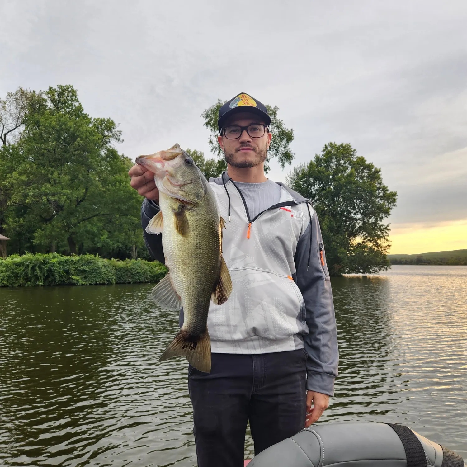 Largemouth bass caught on Fishbrain