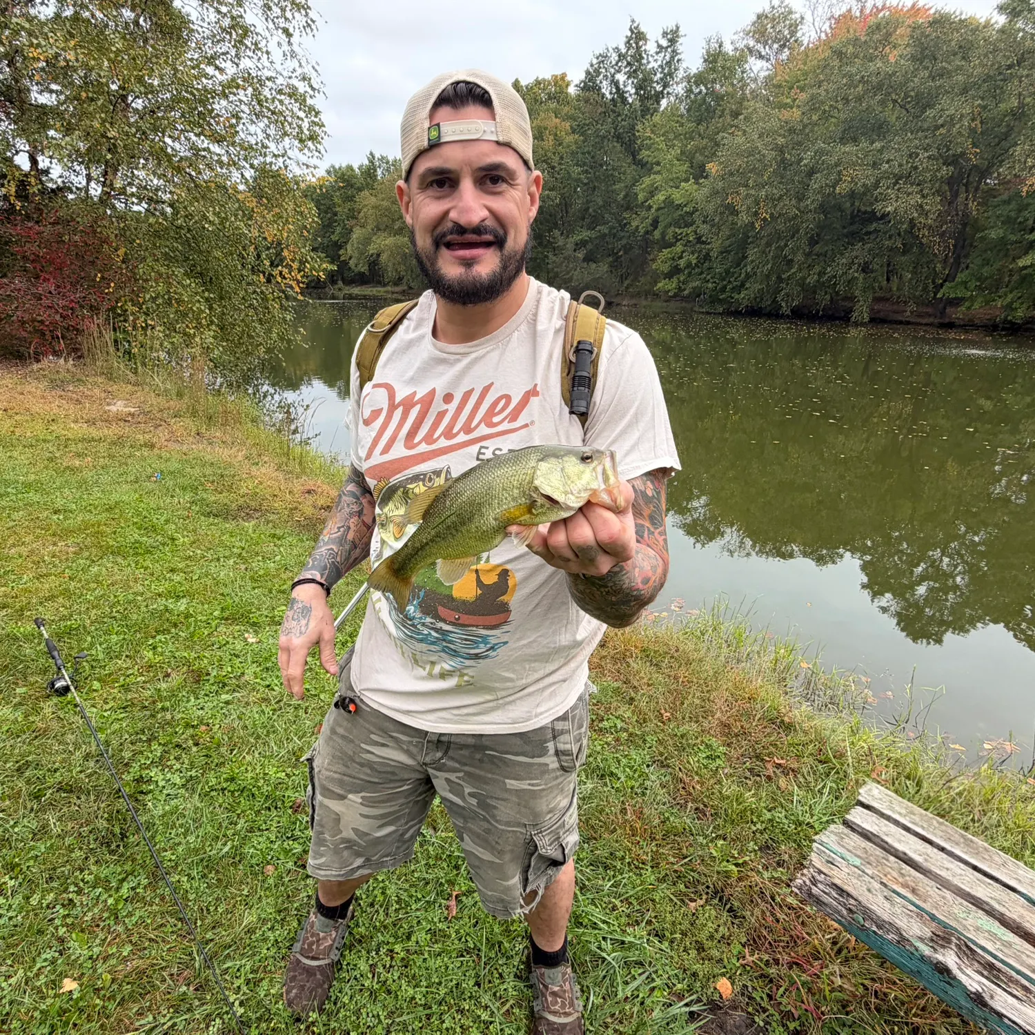 Largemouth bass caught on Fishbrain