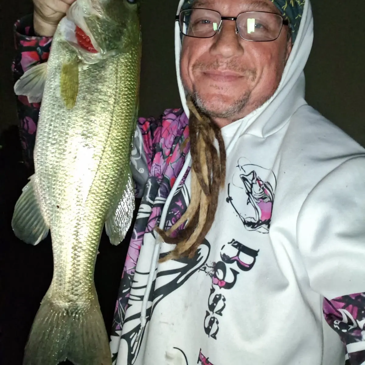 Largemouth bass caught on Fishbrain