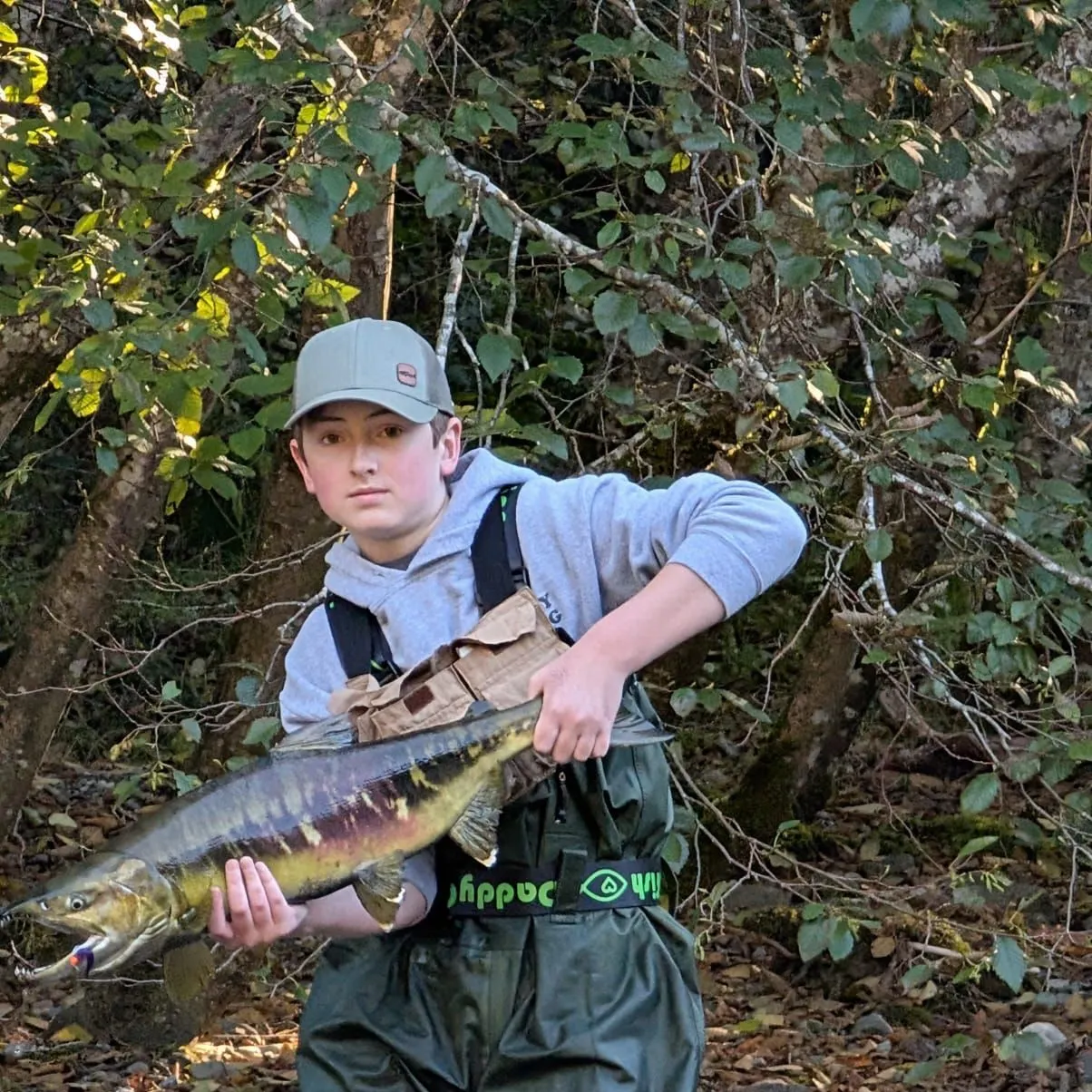 Chum salmon caught on Fishbrain
