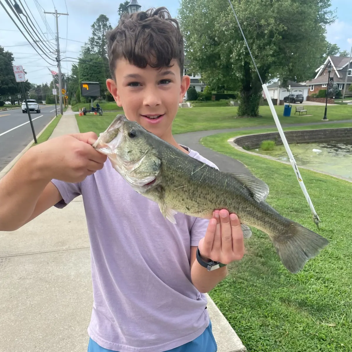Largemouth bass caught on Fishbrain