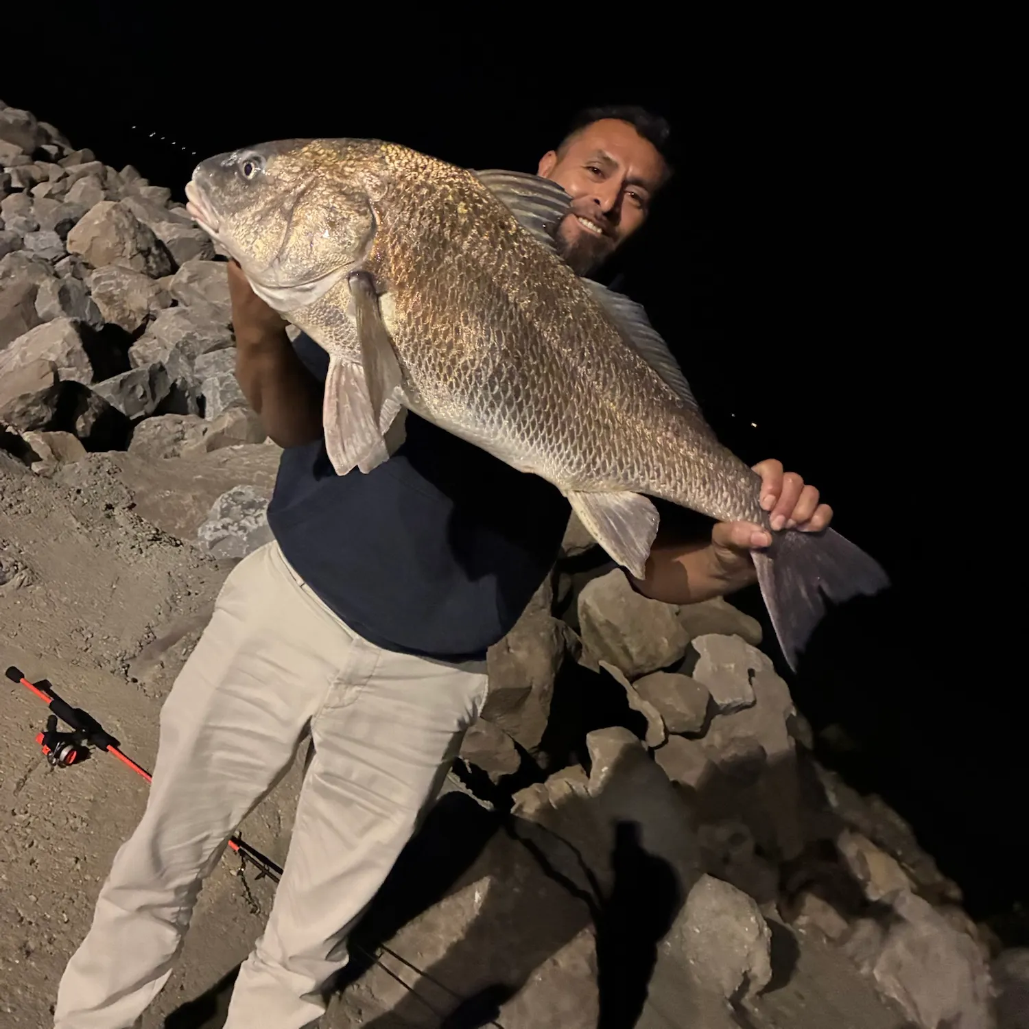 Black drum caught on Fishbrain