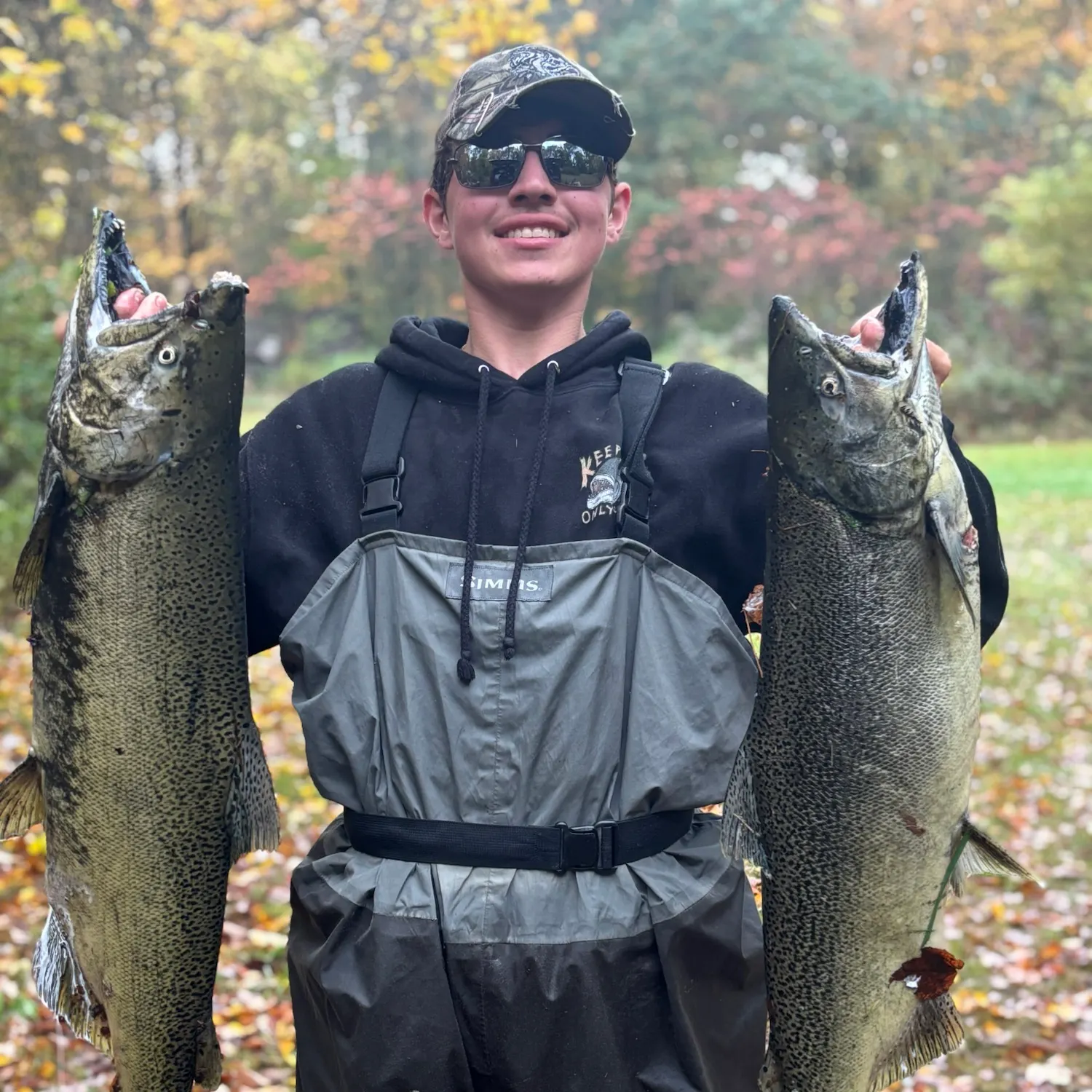 Chinook salmon caught on Fishbrain