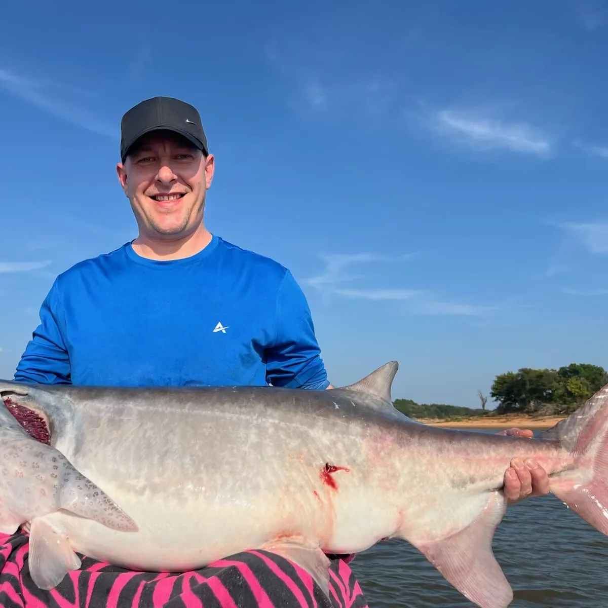Paddlefish caught on Fishbrain