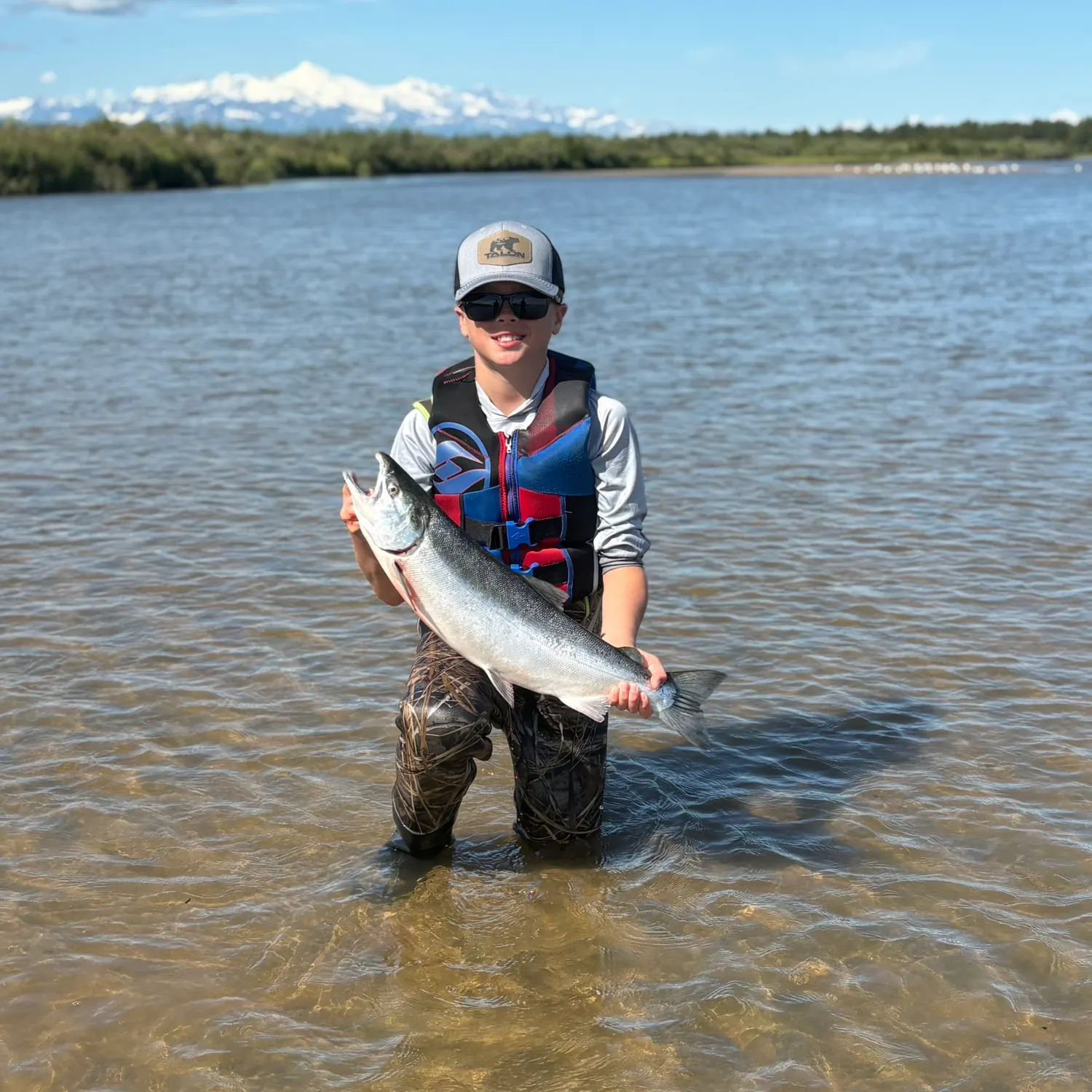 Coho salmon caught on Fishbrain