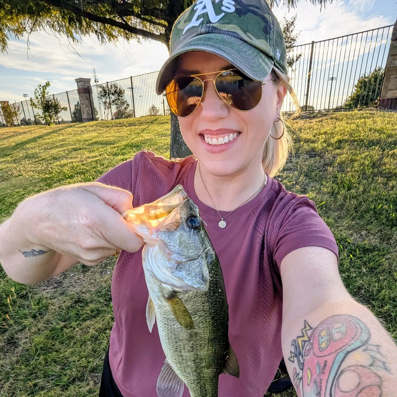 Largemouth bass caught on Fishbrain