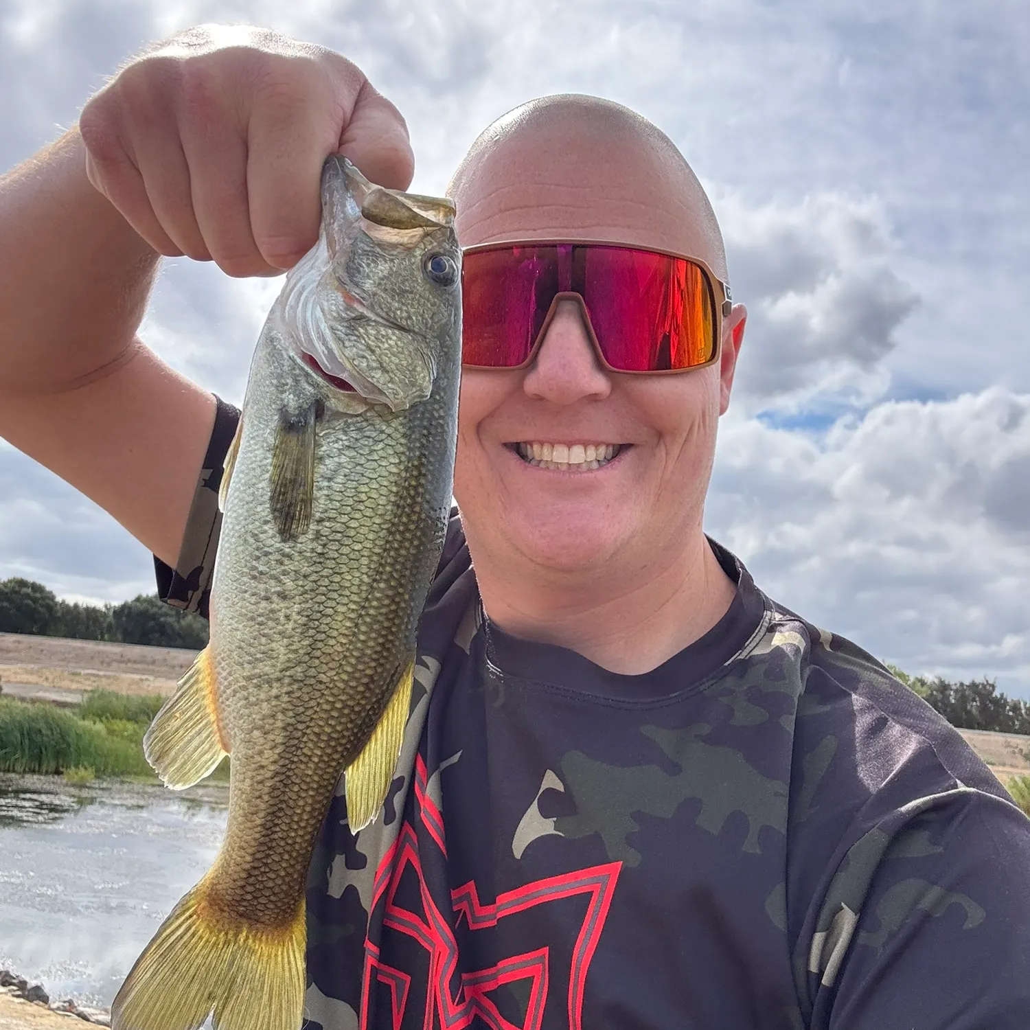 Largemouth bass caught on Fishbrain