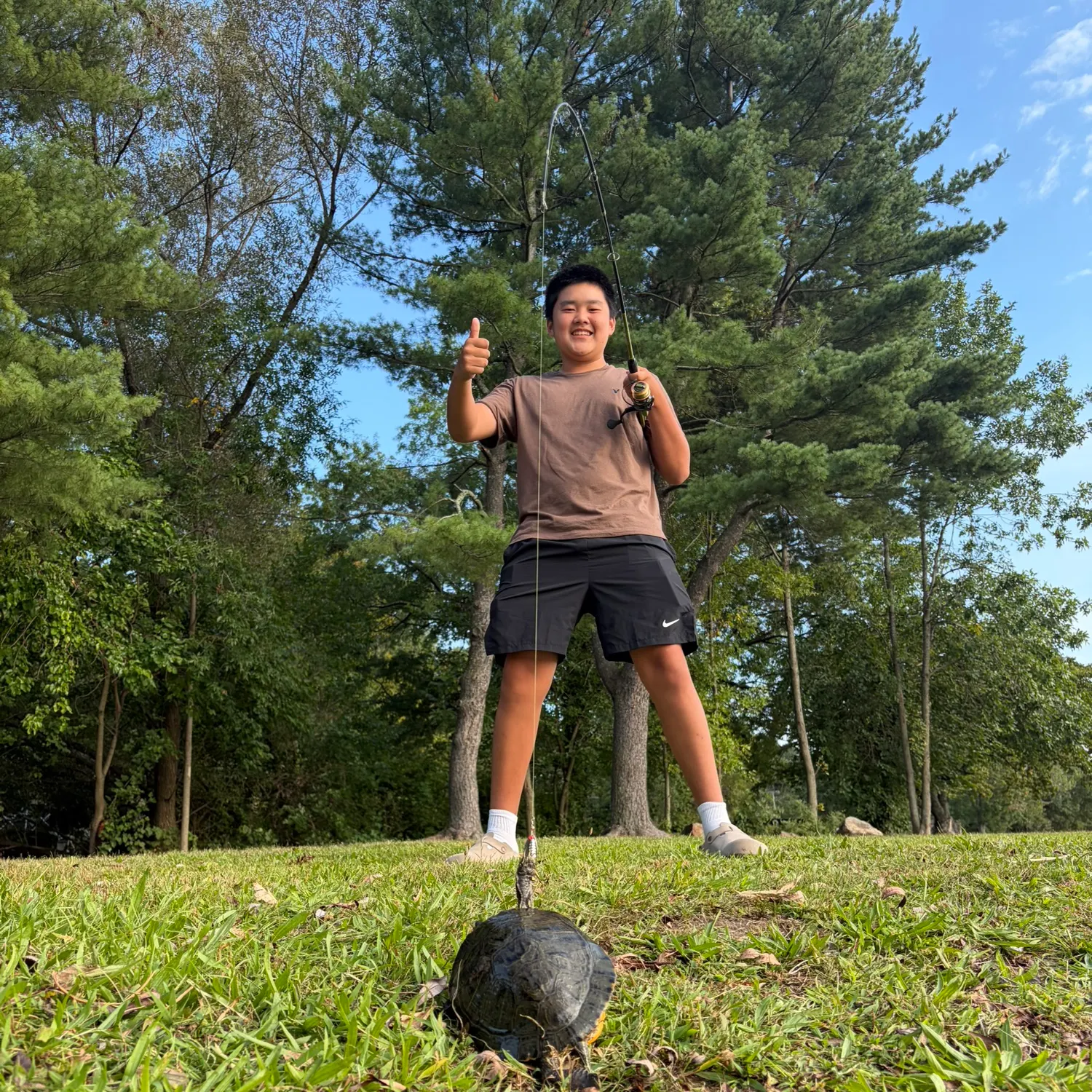 Pond slider turtle caught on Fishbrain