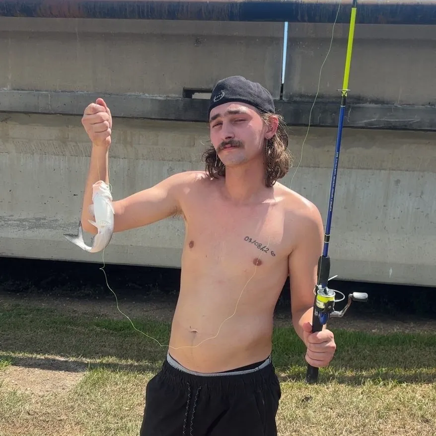 Blue catfish caught on Fishbrain