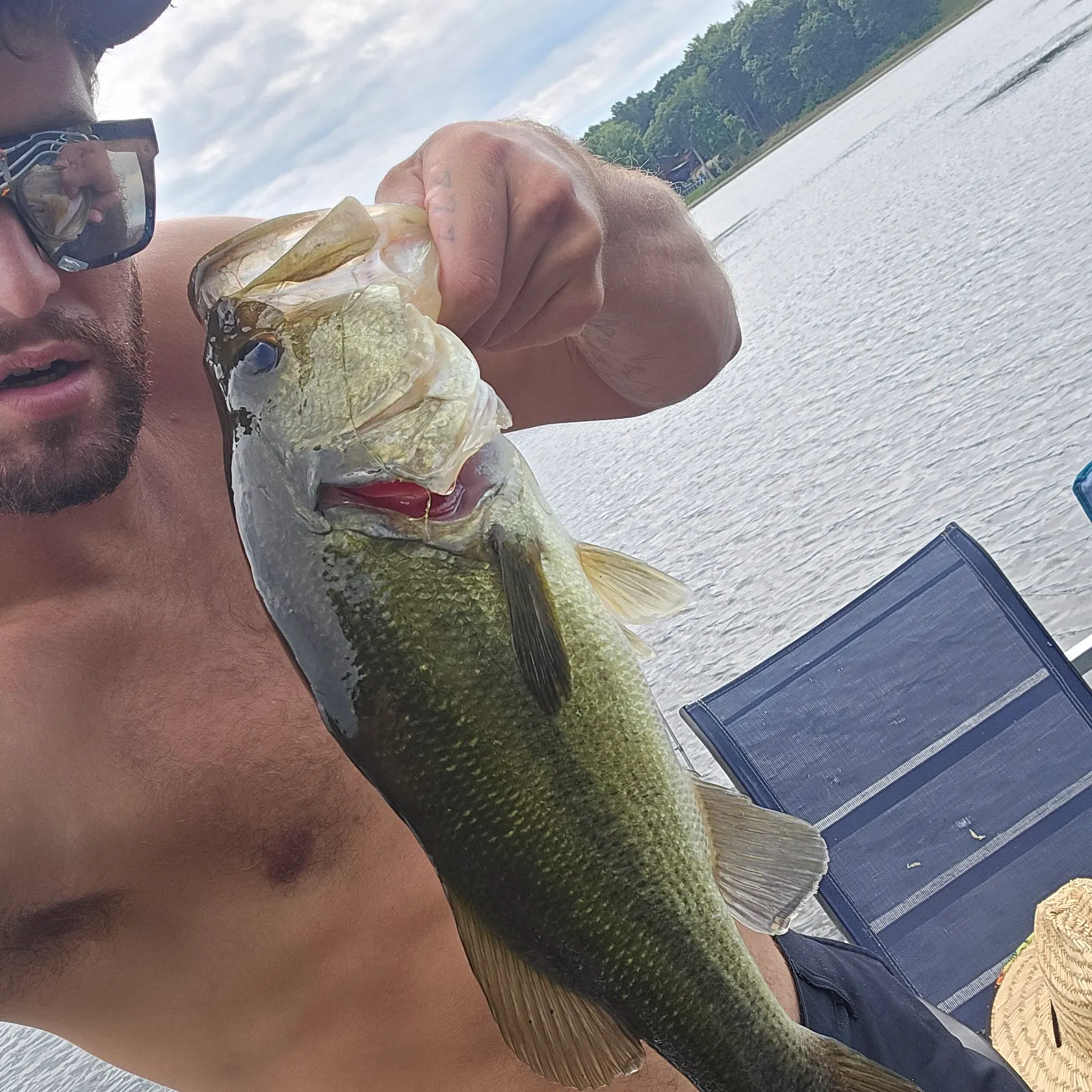Largemouth bass caught on Fishbrain