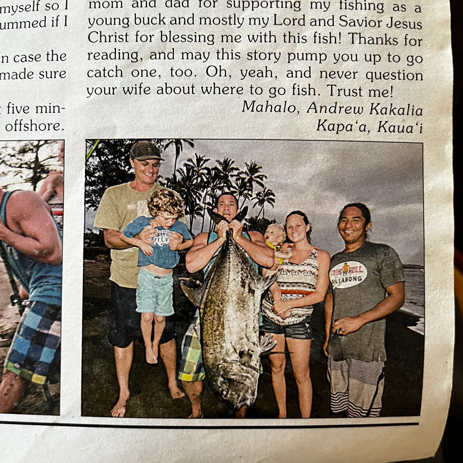 recently logged catches