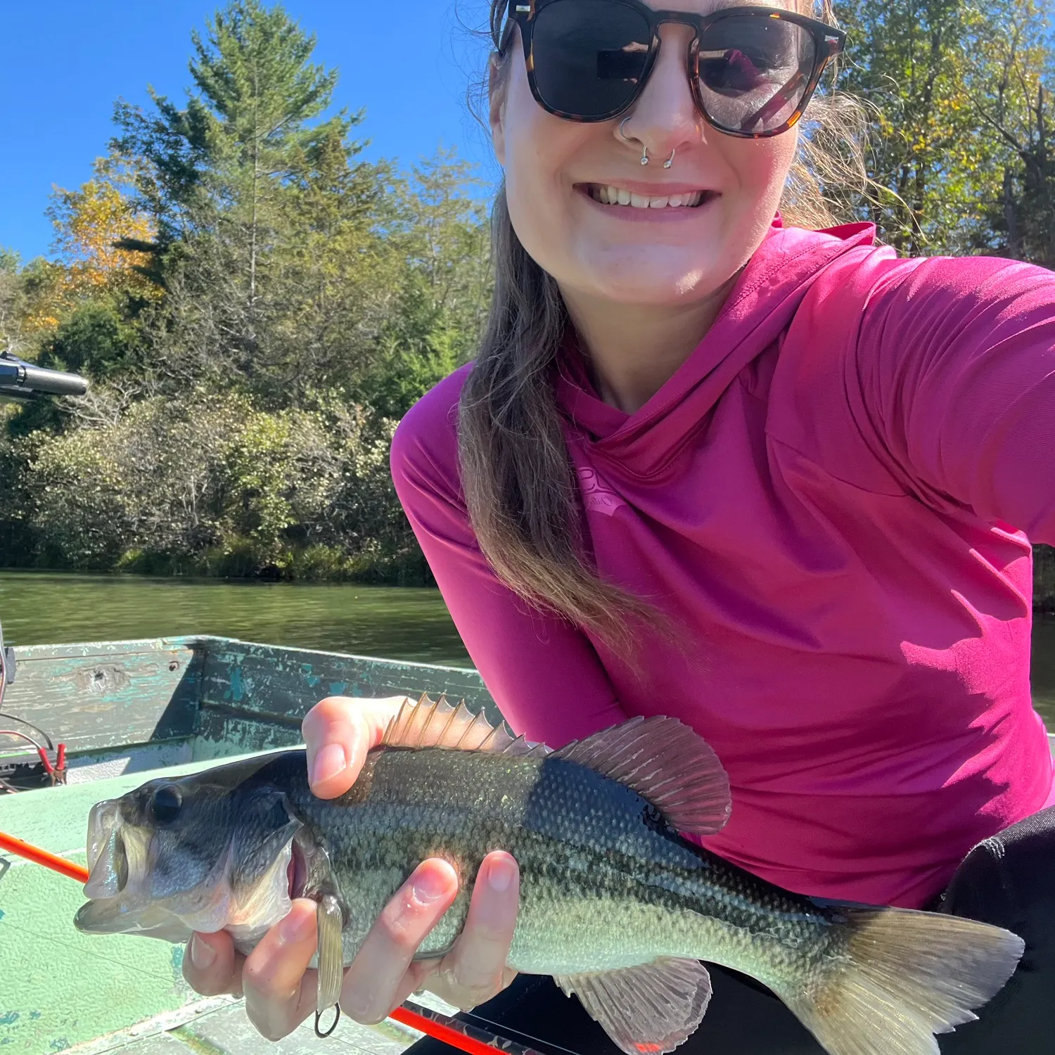 Largemouth bass caught on Fishbrain