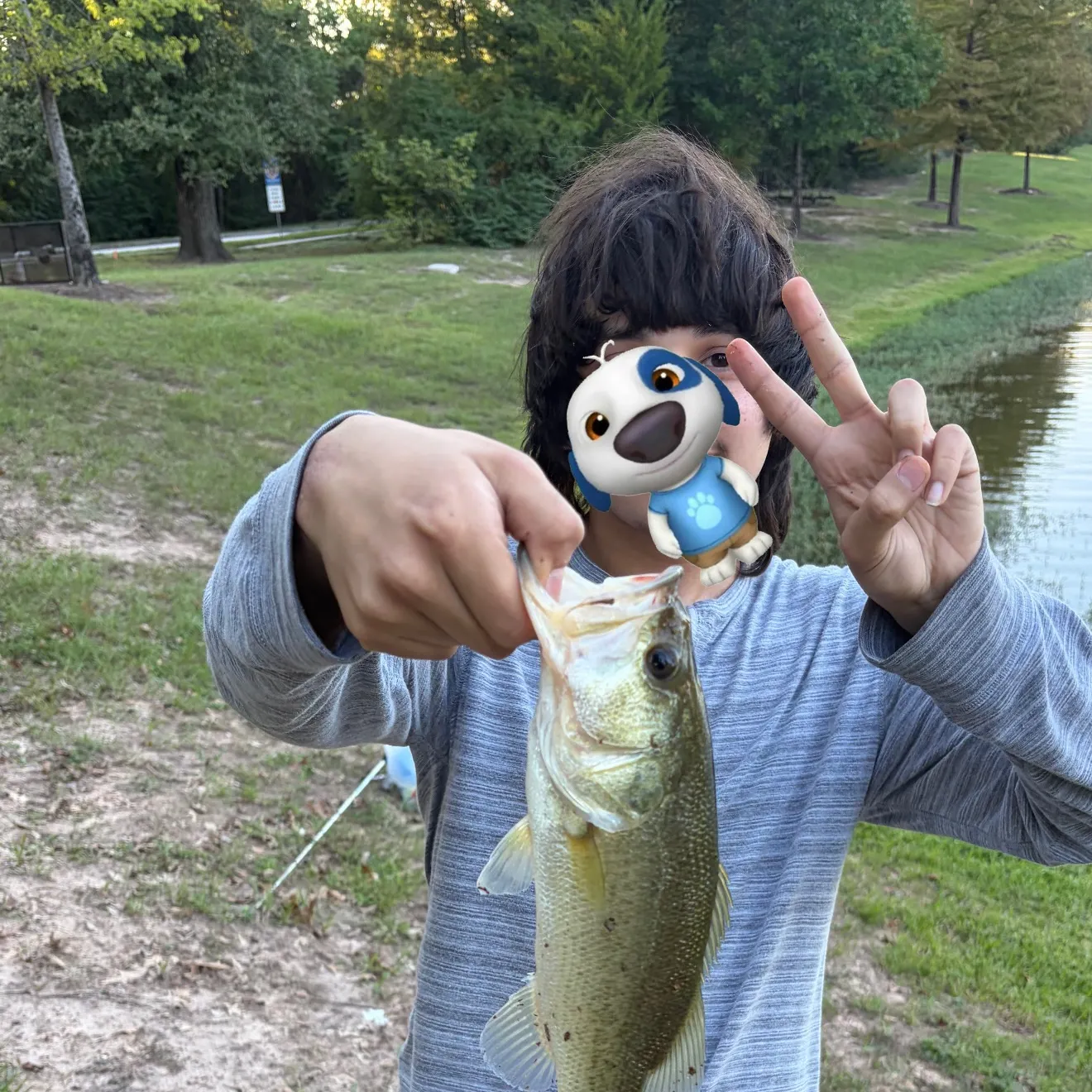 Largemouth bass caught on Fishbrain