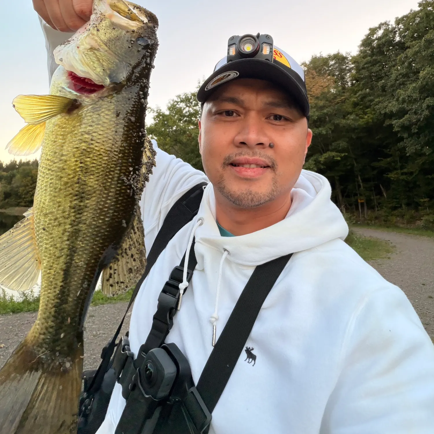 Largemouth bass caught on Fishbrain
