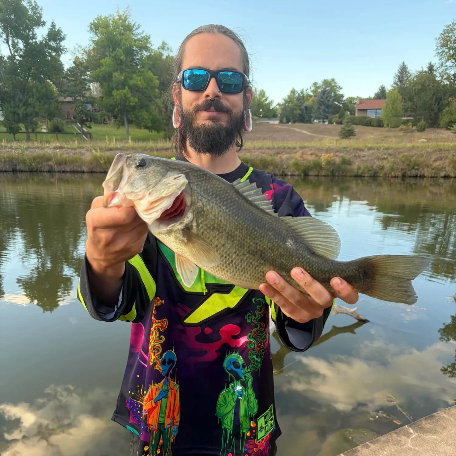 Largemouth bass caught on Fishbrain