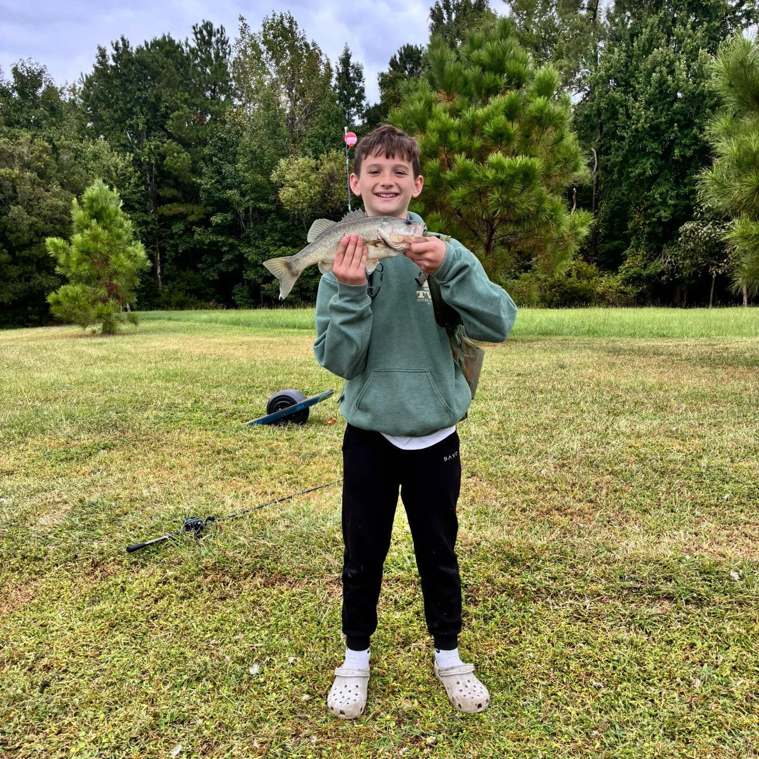 Largemouth bass caught on Fishbrain
