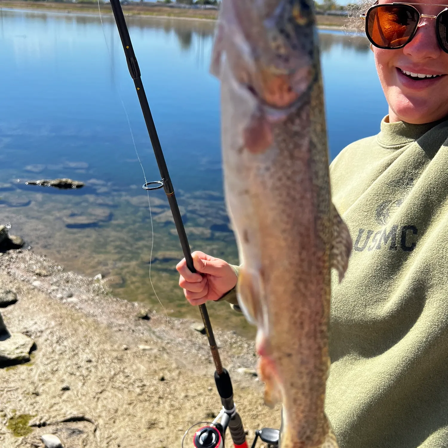 Rainbow trout caught on Fishbrain