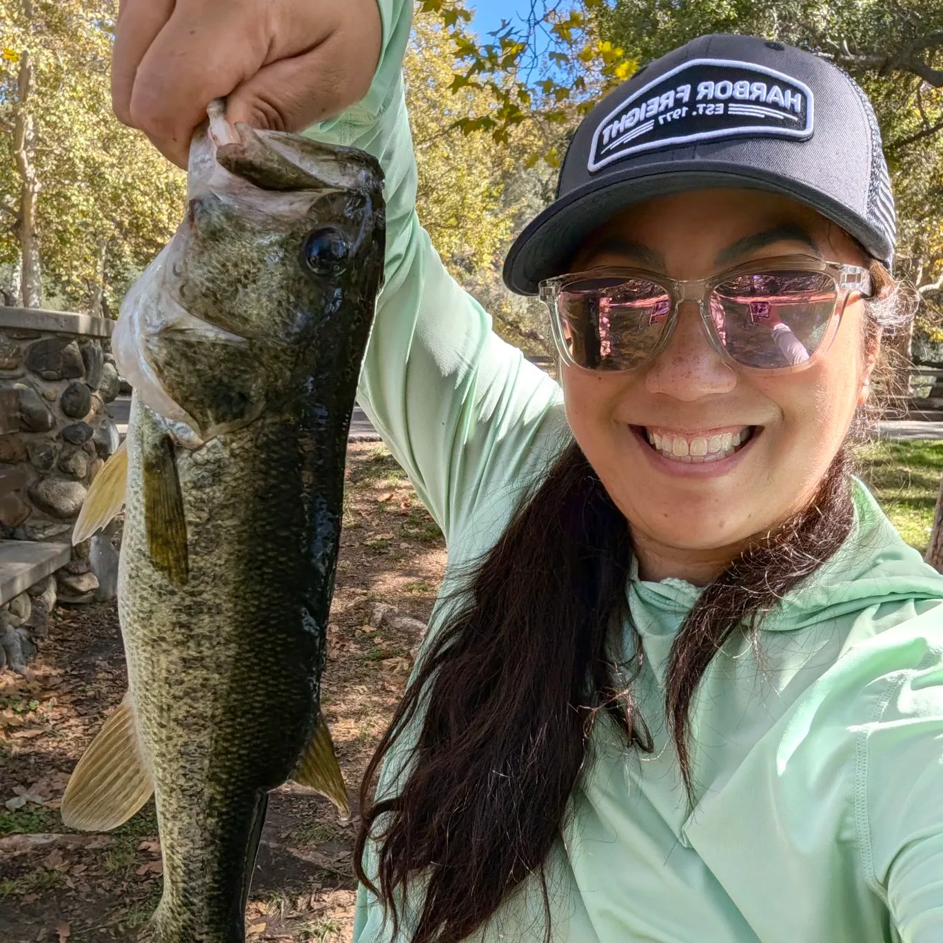 Largemouth bass caught on Fishbrain