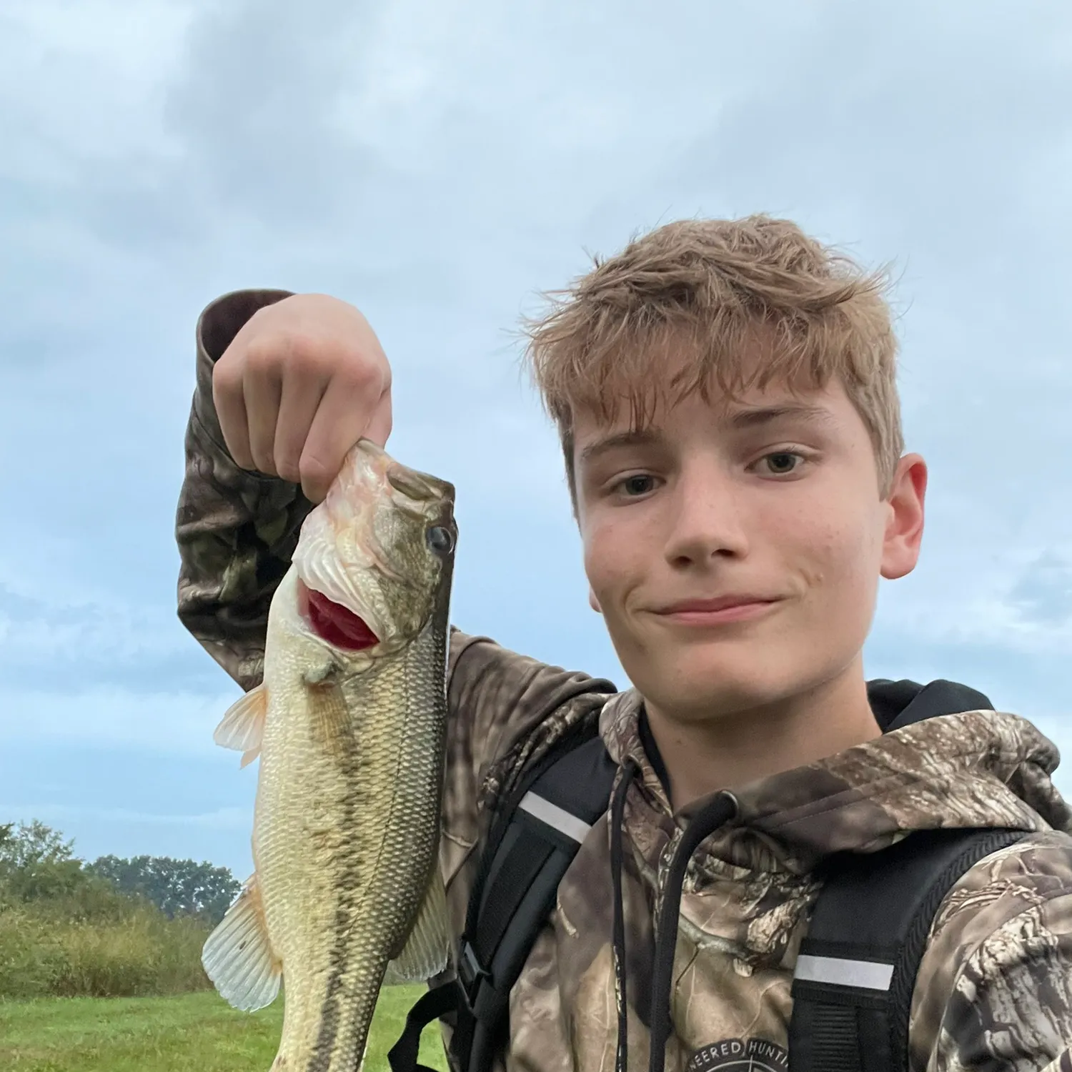 Largemouth bass caught on Fishbrain