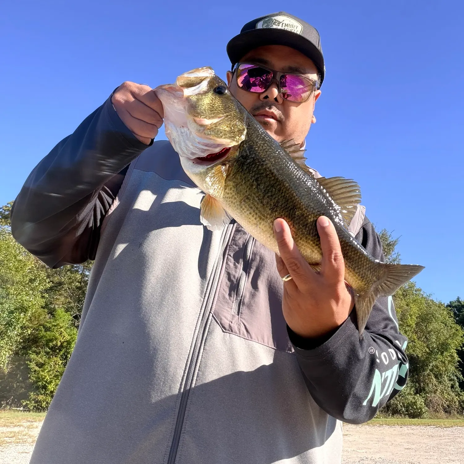 Largemouth bass caught on Fishbrain