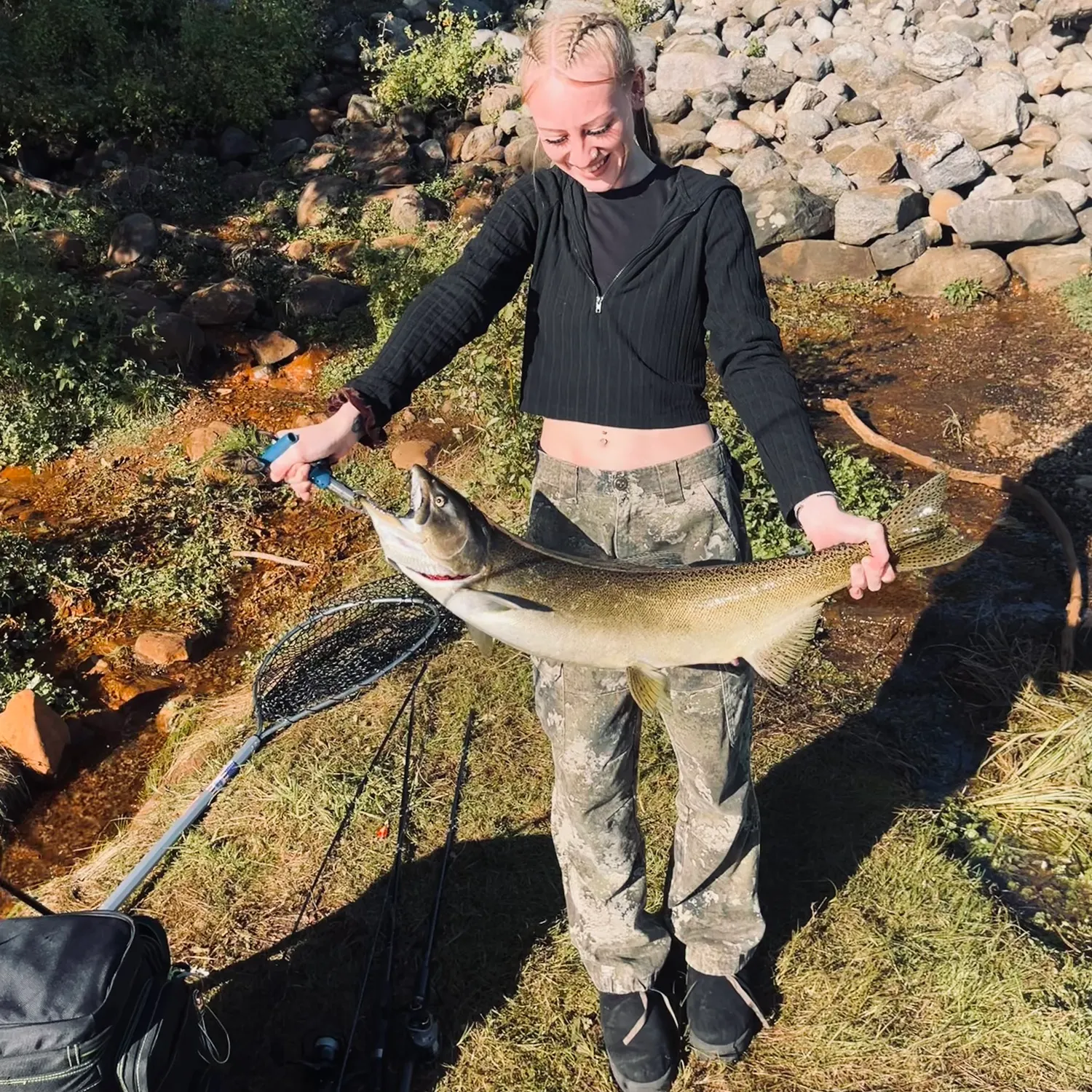 Chinook salmon caught on Fishbrain