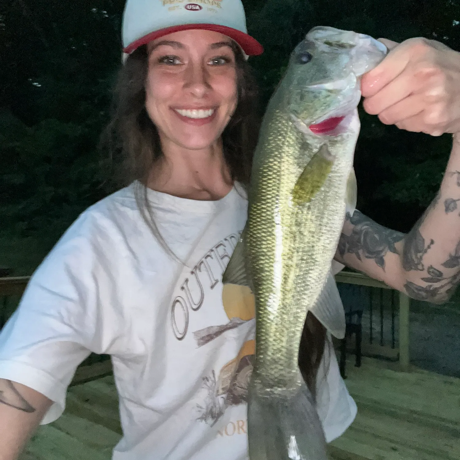 Largemouth bass caught on Fishbrain
