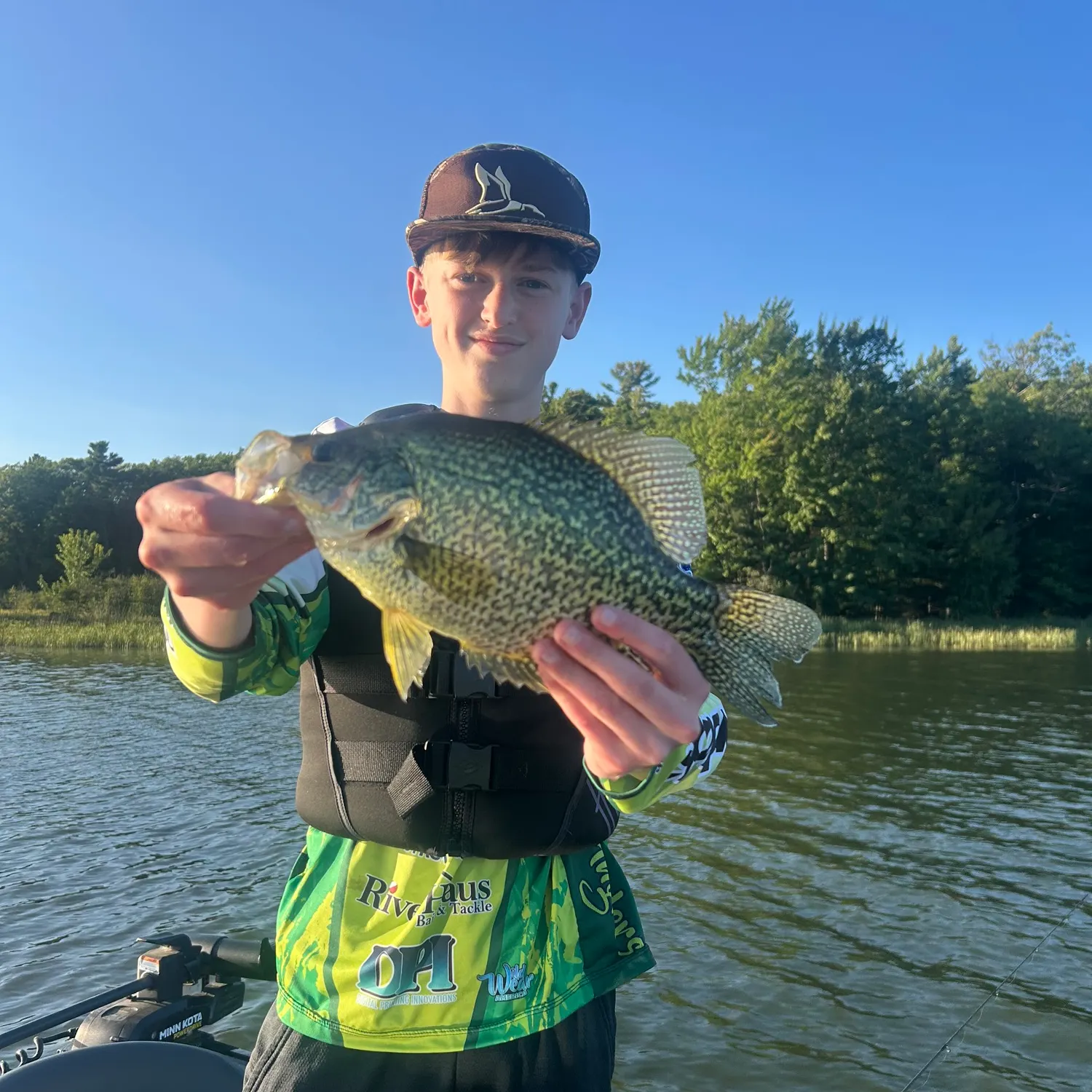 Black crappie caught on Fishbrain