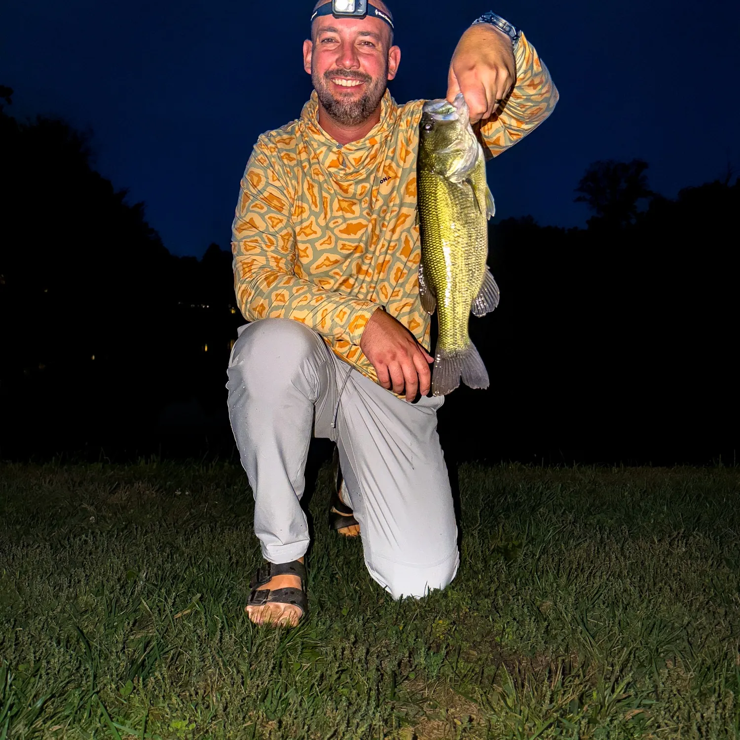 Largemouth bass caught on Fishbrain