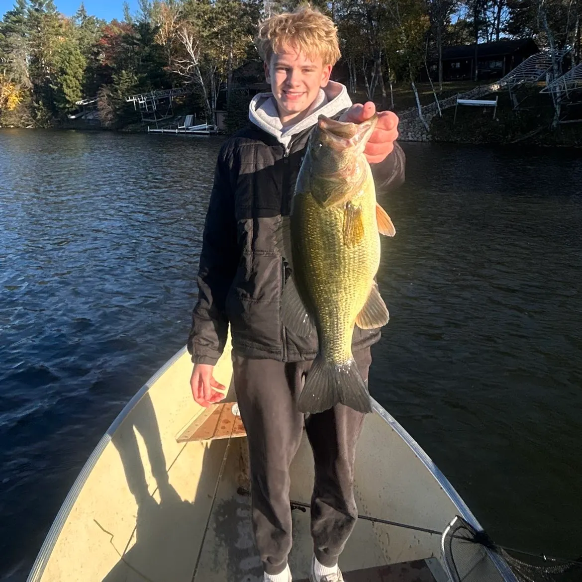 Largemouth bass caught on Fishbrain