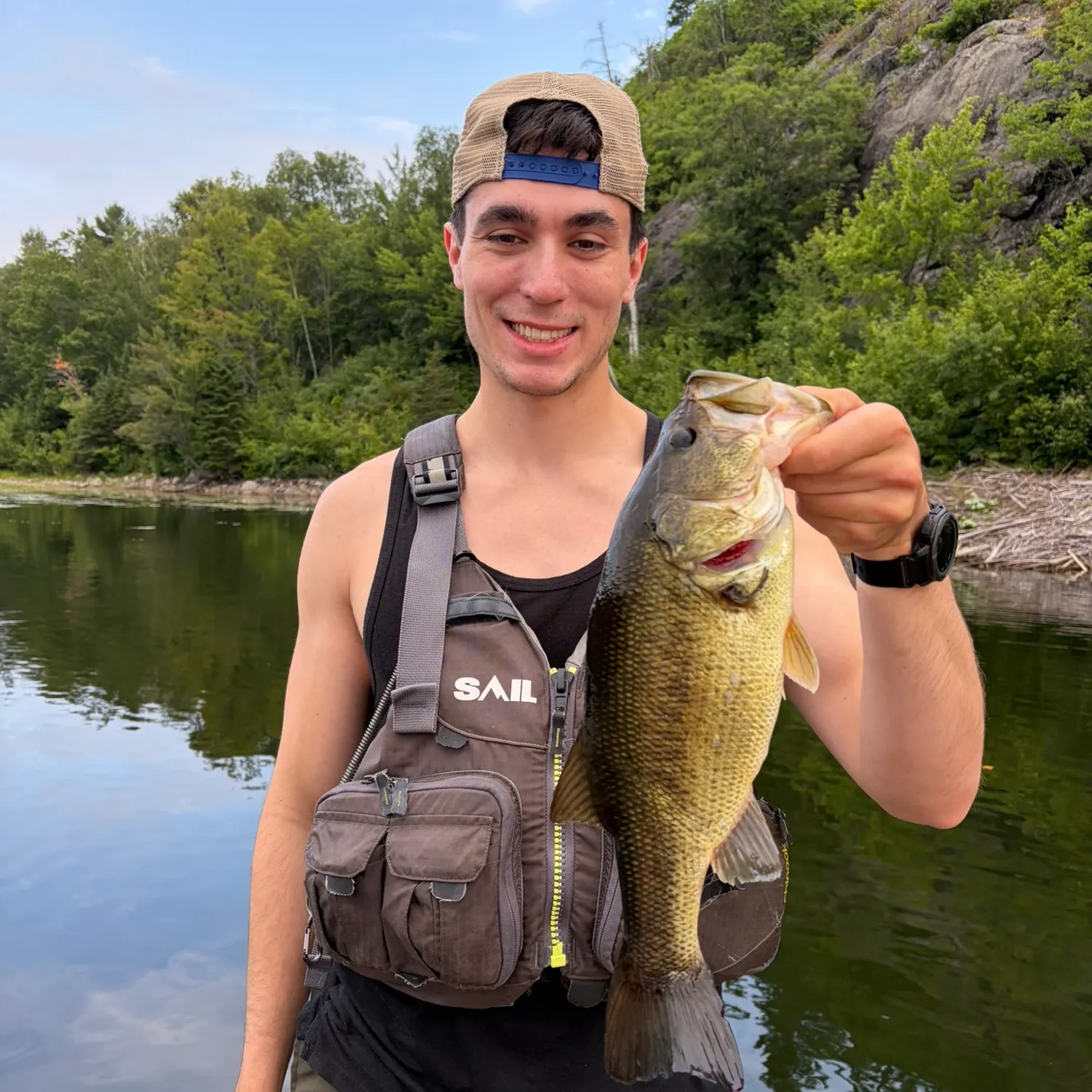 Largemouth bass caught on Fishbrain