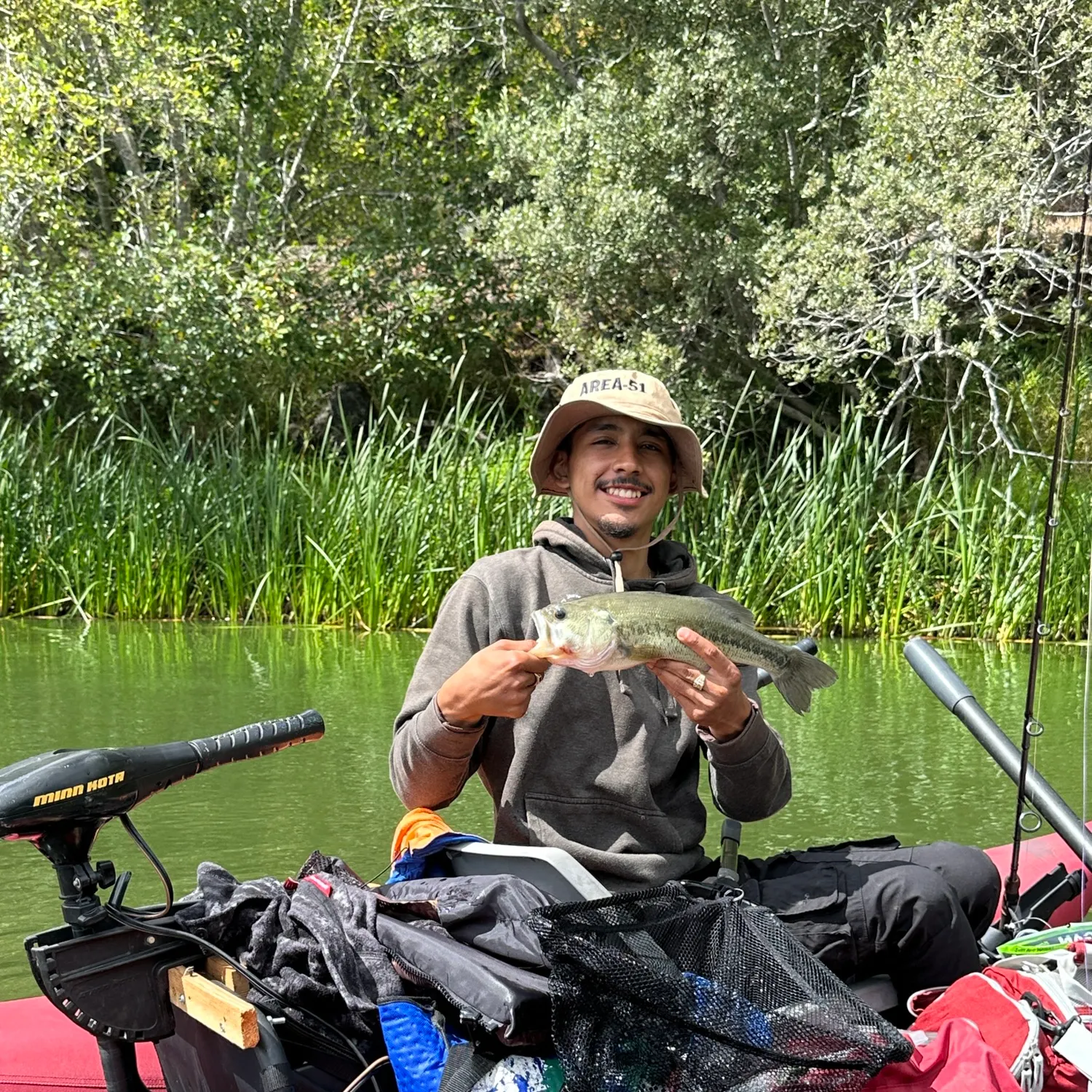 Largemouth bass caught on Fishbrain