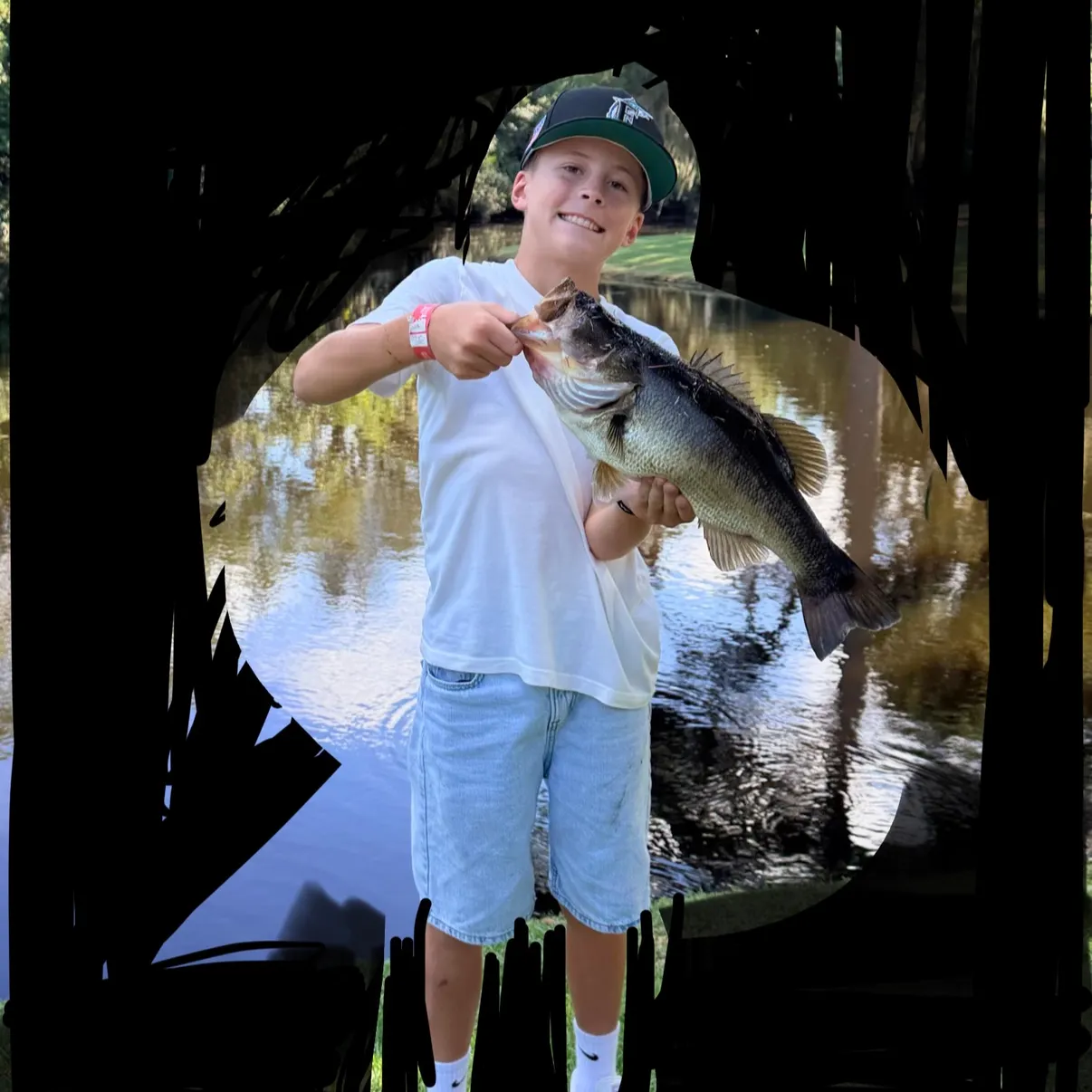 Largemouth bass caught on Fishbrain