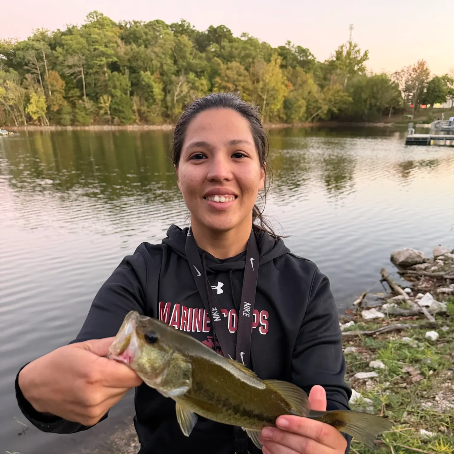 Largemouth bass caught on Fishbrain