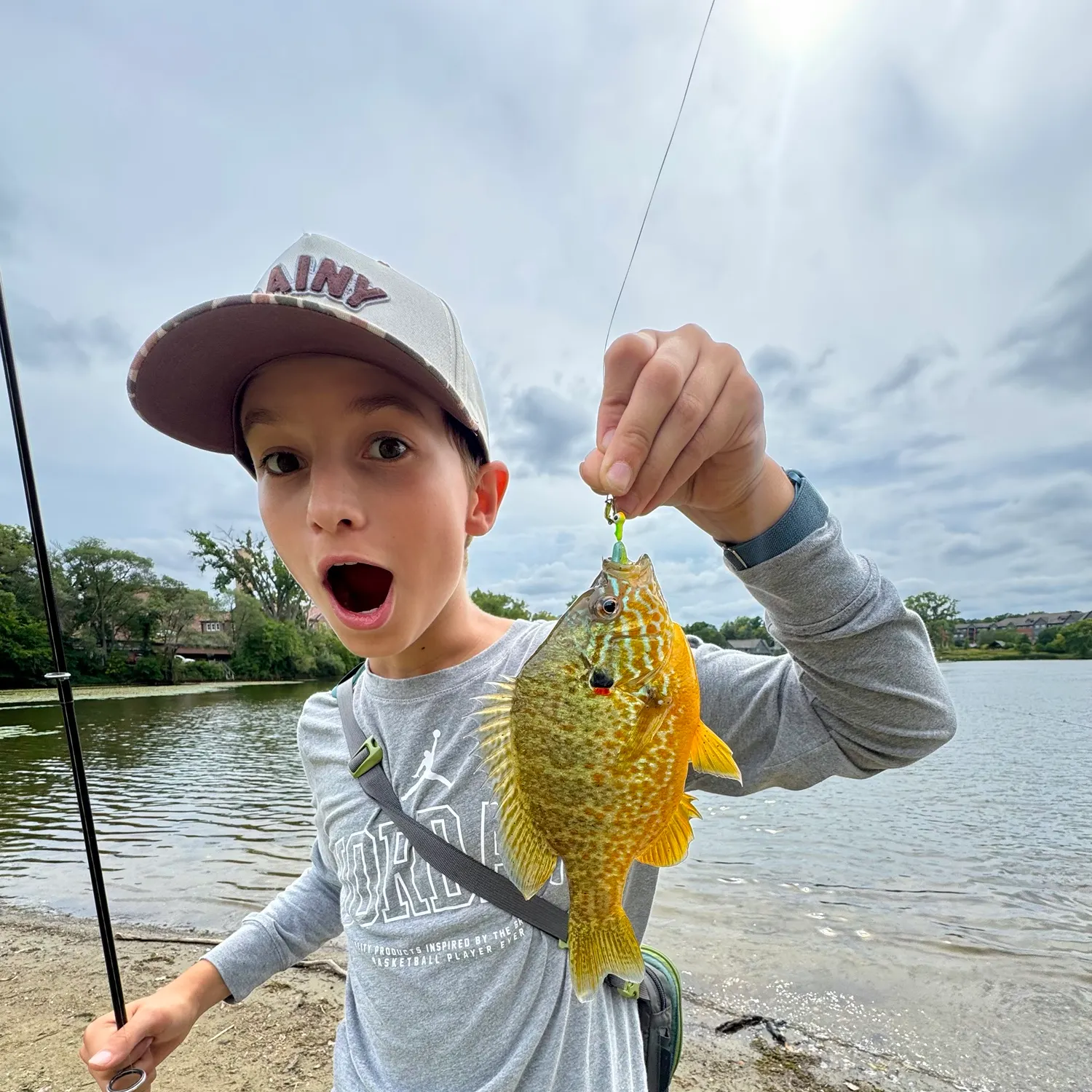 Pumpkinseed caught on Fishbrain
