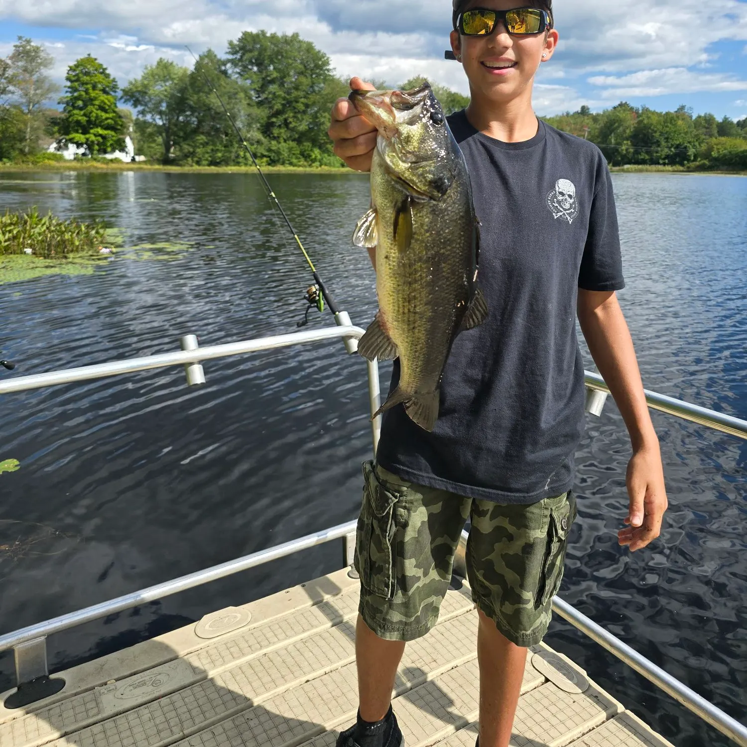 Largemouth bass caught on Fishbrain