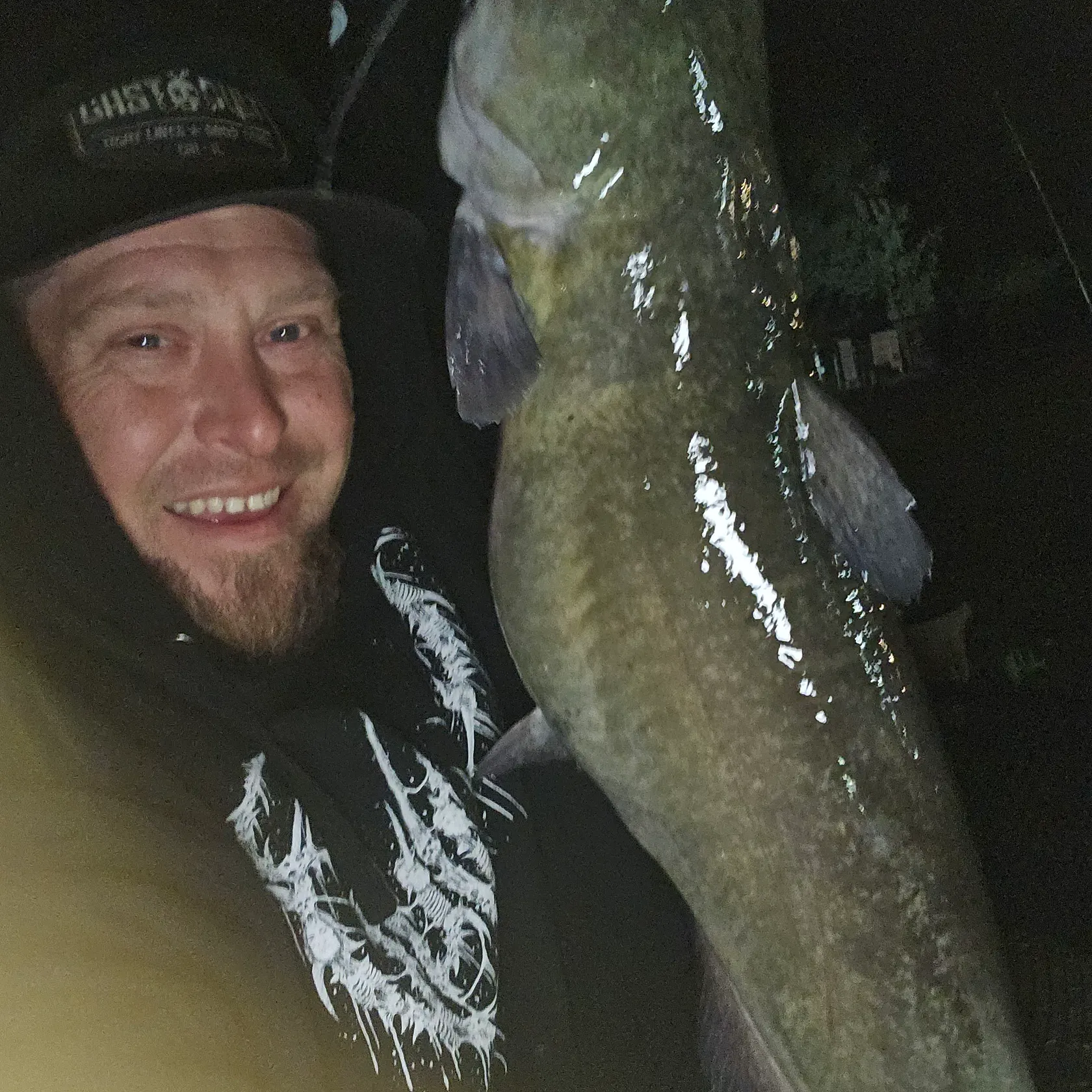 Channel catfish caught on Fishbrain