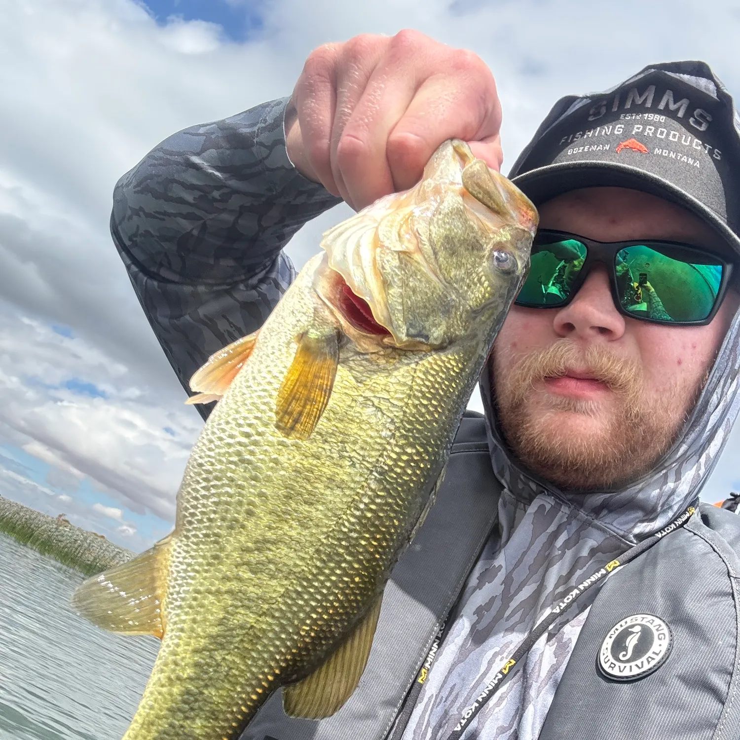 Largemouth bass caught on Fishbrain