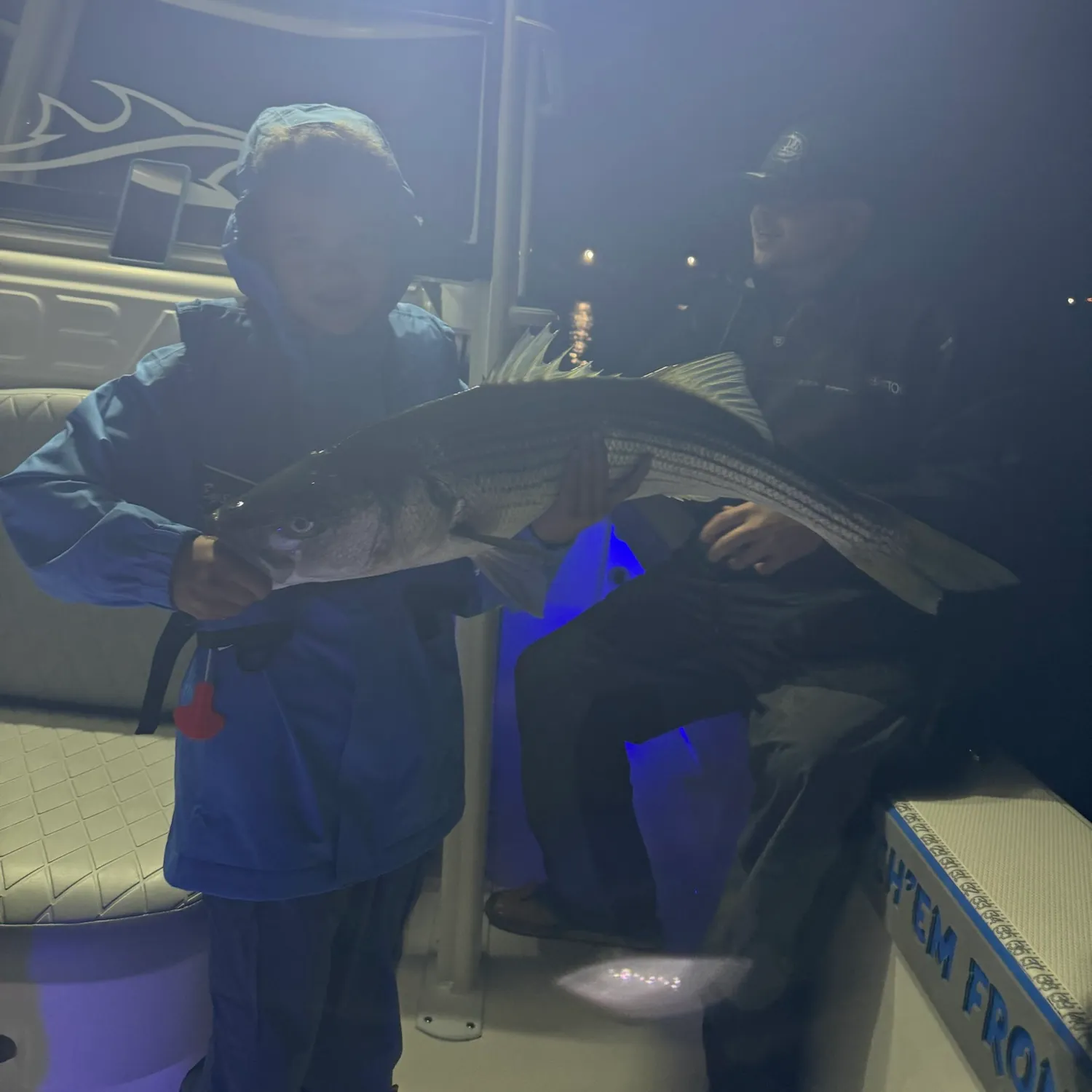 Striped bass caught on Fishbrain