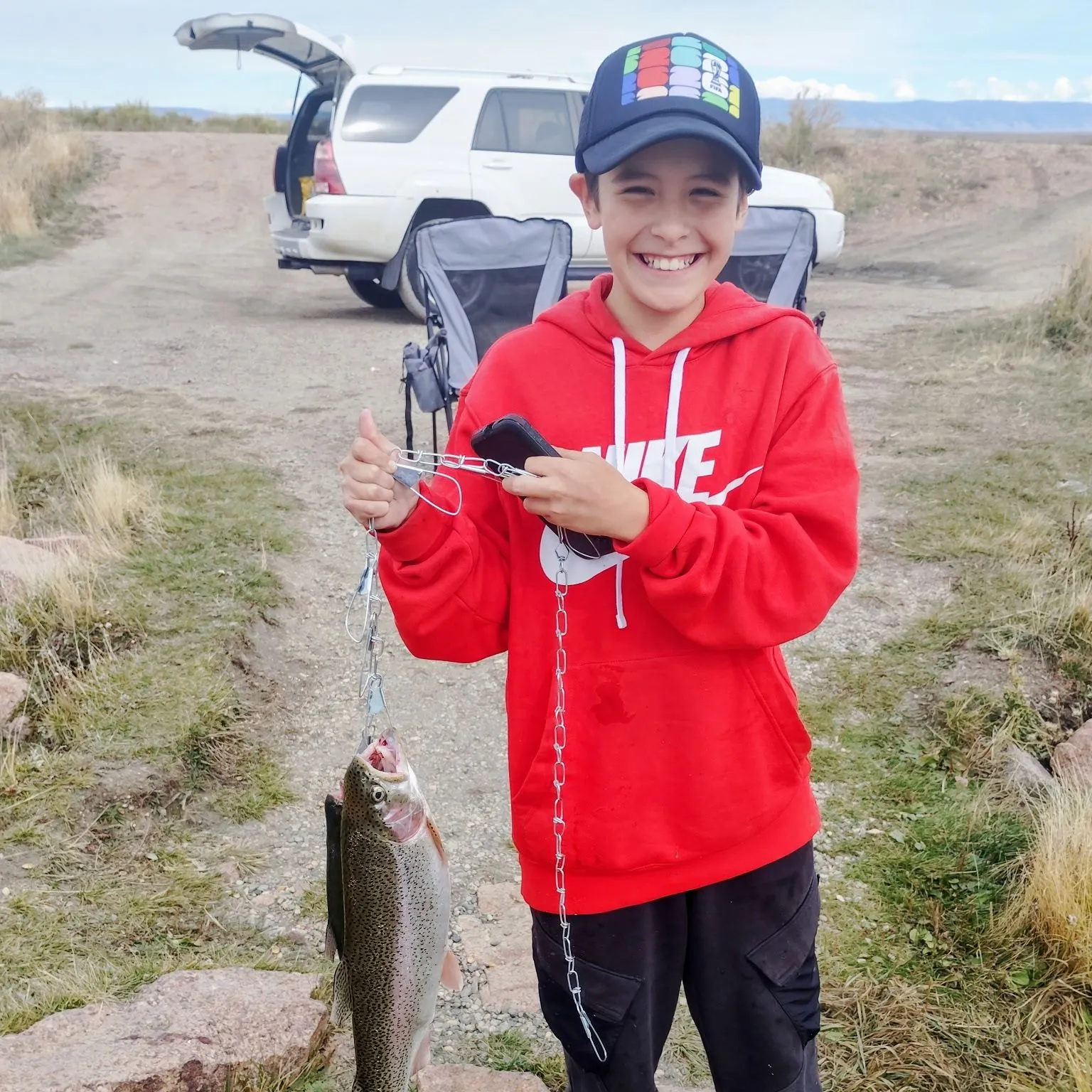 Rainbow trout caught on Fishbrain