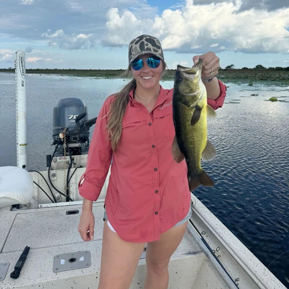 Largemouth bass caught on Fishbrain