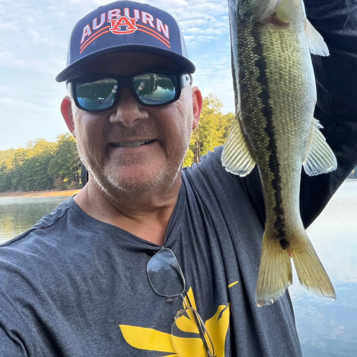 Spotted bass caught on Fishbrain