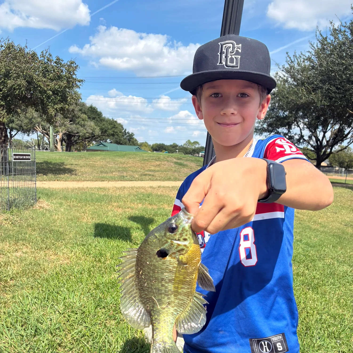 Redear sunfish caught on Fishbrain